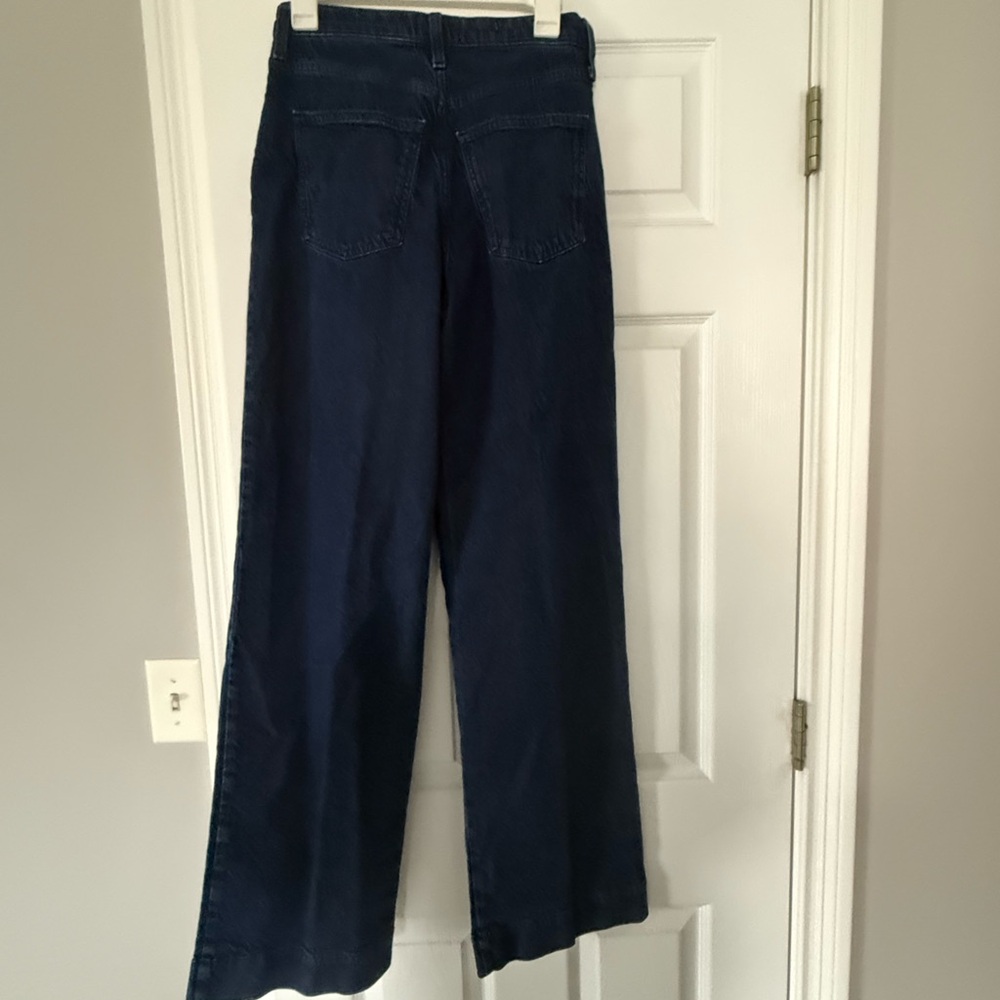 Universal Thread dark wash, high rise, wide leg jean